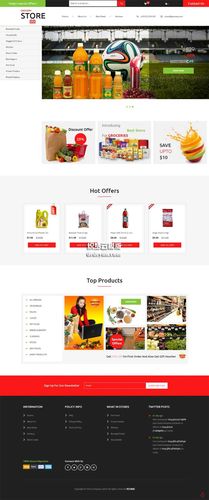 国外网上超市购物商城模板html模板